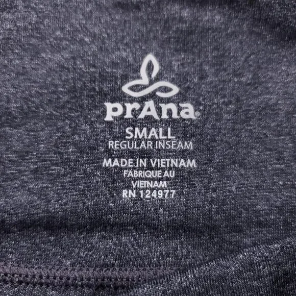 Prana Yoga Pants Women S Charcoal Gray Heather Wide Leg Flare Athleisure Casual - Picture 5 of 12